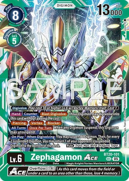 Zephagamon ACE (Reprint), Advanced Booster Digimon Generation BT20-101 SEC