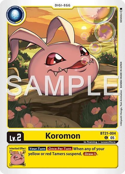 Koromon - BT21-004 (Reprint), Advanced Booster Digimon Generation BT21-004 C