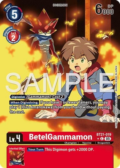 BetelGammamon - BT21-019 (Alternate Art), Advanced Booster Digimon Generation BT21-019 C