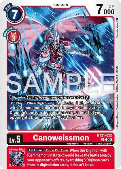 Canoweissmon (Reprint), Advanced Booster Digimon Generation BT21-022 U