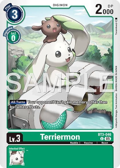 Terriermon (Reprint), Advanced Booster Digimon Generation BT3-046 U