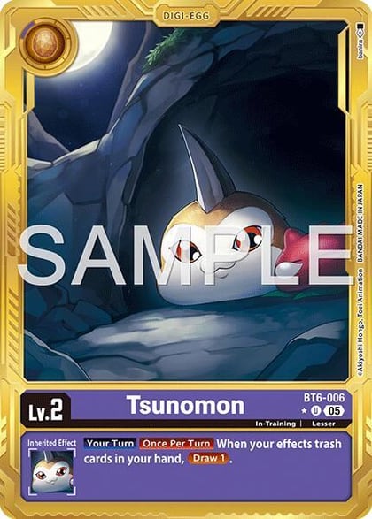 Tsunomon (Gold Border), Advanced Booster Digimon Generation BT6-006 U