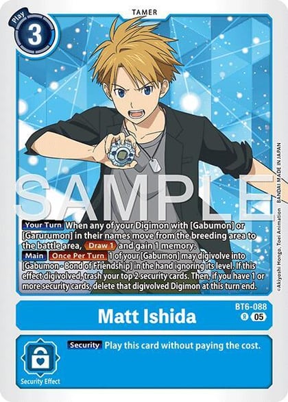 Matt Ishida (Reprint), Advanced Booster Digimon Generation BT6-088 R