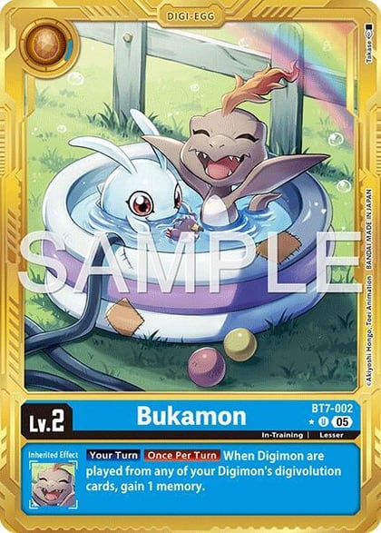 Bukamon (Gold Border), Advanced Booster Digimon Generation BT7-002 U