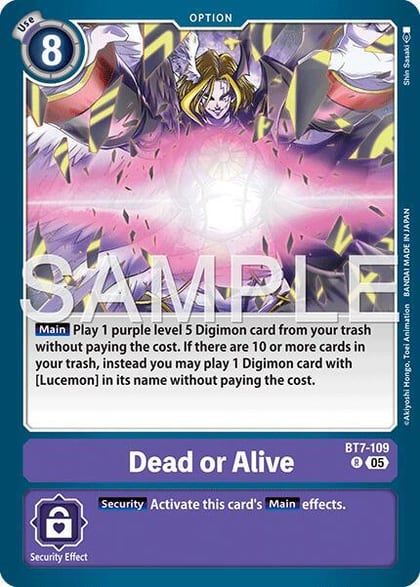 Dead or Alive (Reprint), Advanced Booster Digimon Generation BT7-109 R
