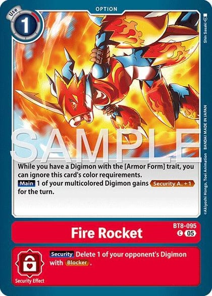Fire Rocket (Reprint), Advanced Booster Digimon Generation BT8-095 C