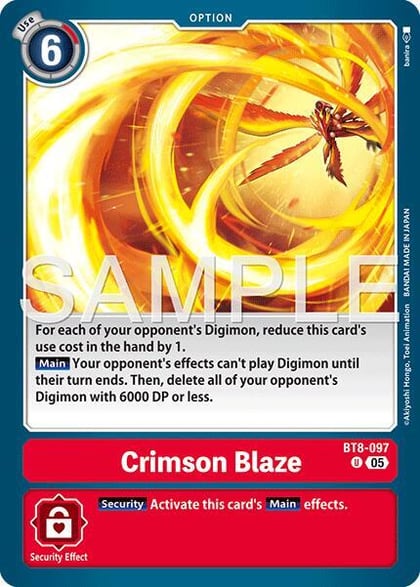Crimson Blaze (Reprint), Advanced Booster Digimon Generation BT8-097 U