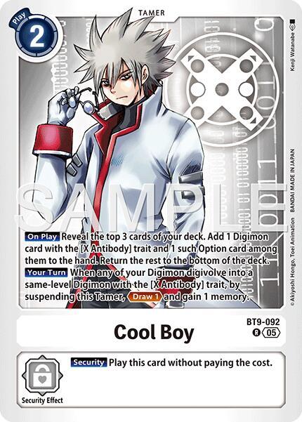 Cool Boy - BT9-092 (Reprint), Advanced Booster Digimon Generation BT9-092 R