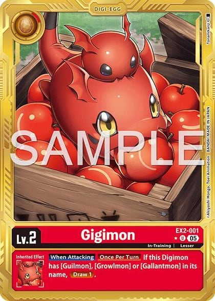 Gigimon (Gold Border), Advanced Booster Digimon Generation EX2-001 U