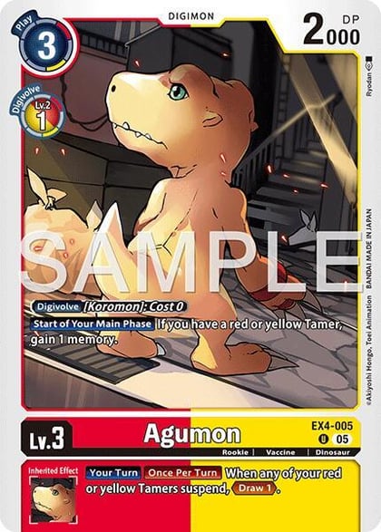Agumon - EX4-005 (Reprint), Advanced Booster Digimon Generation EX4-005 U