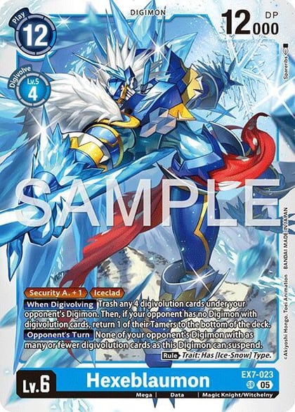 Hexeblaumon (Reprint), Advanced Booster Digimon Generation EX7-023 SR