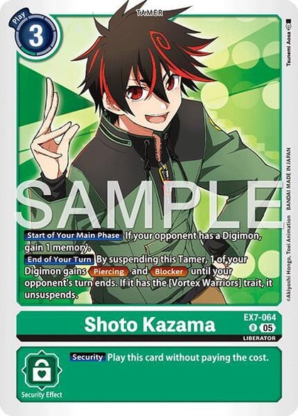 Shoto Kazama (Reprint), Advanced Booster Digimon Generation EX7-064 R