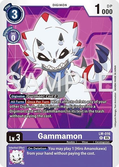 Gammamon - LM-016 (Reprint), Advanced Booster Digimon Generation LM-016 R