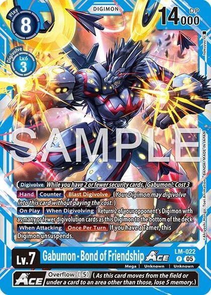 Gabumon - Bond of Friendship ACE (Reprint), Advanced Booster Digimon Generation LM-022 P