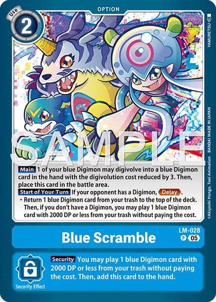 Blue Scramble (Reprint), Advanced Booster Digimon Generation LM-028 P