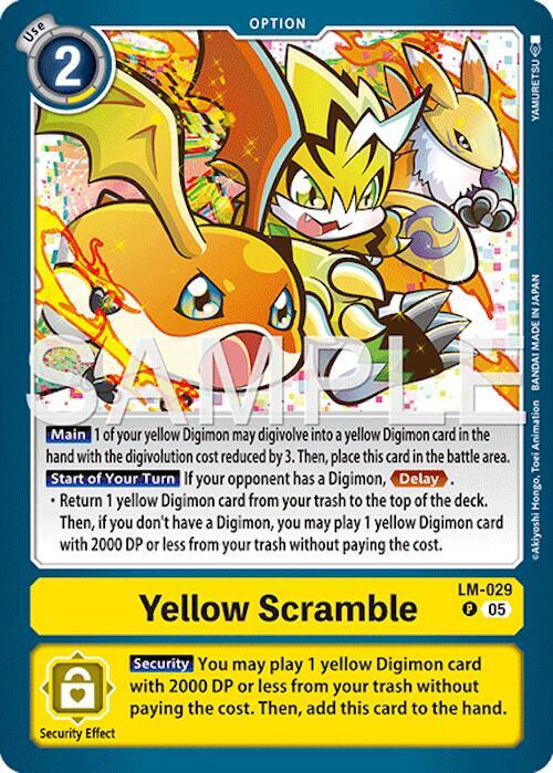 Yellow Scramble (Reprint), Advanced Booster Digimon Generation LM-029 P