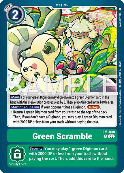Green Scramble (Reprint), Advanced Booster Digimon Generation LM-030 P