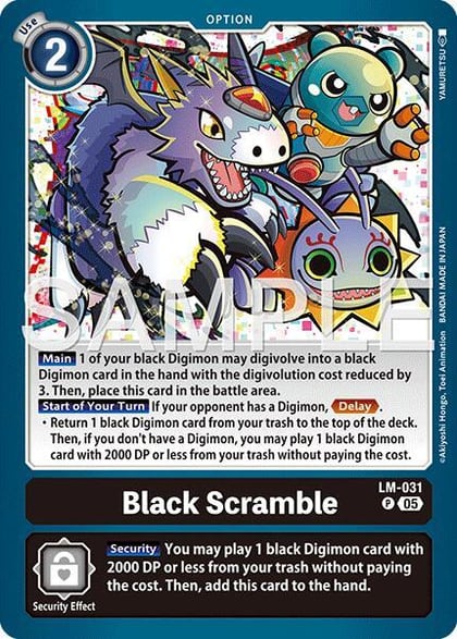 Black Scramble (Reprint), Advanced Booster Digimon Generation LM-031 P