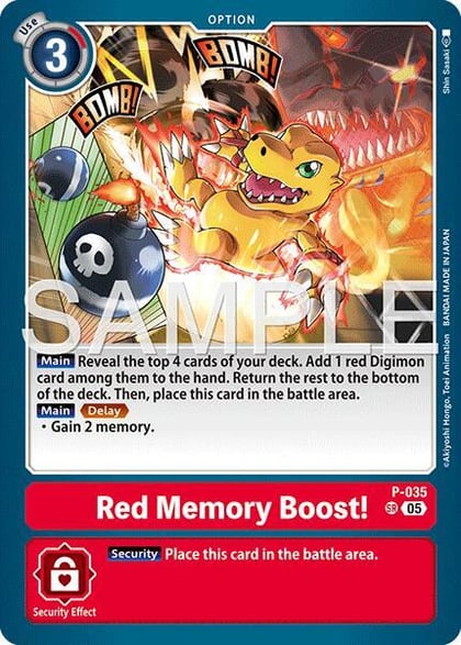 Red Memory Boost! (Reprint), Advanced Booster Digimon Generation P-035 SR