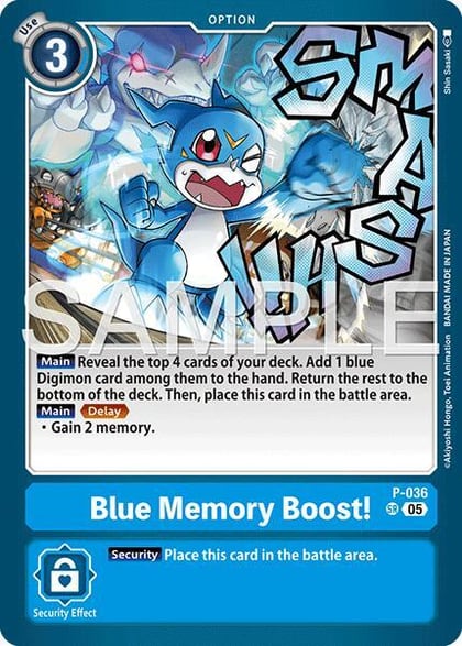 Blue Memory Boost! (Reprint), Advanced Booster Digimon Generation P-036 SR