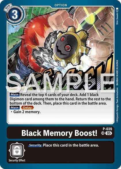Black Memory Boost! (Reprint), Advanced Booster Digimon Generation P-039 SR