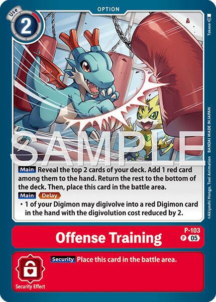 Offense Training (Reprint), Advanced Booster Digimon Generation P-103 P