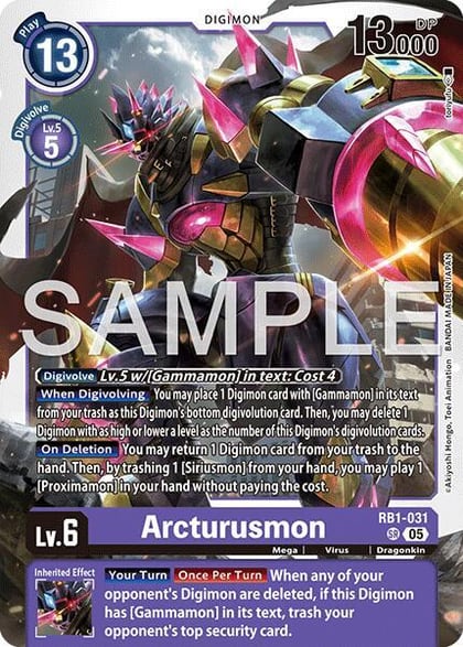 Arcturusmon (Reprint), Advanced Booster Digimon Generation RB1-031 SR