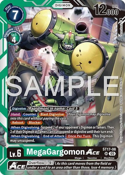 MegaGargomon ACE (Reprint), Advanced Booster Digimon Generation ST17-08 SR