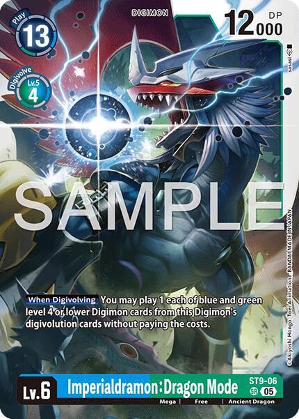 Imperialdramon: Dragon Mode - ST9-06 (Reprint), Advanced Booster Digimon Generation ST9-06 SR