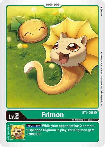 Frimon, Release Special Booster 1.0 BT1-008 U