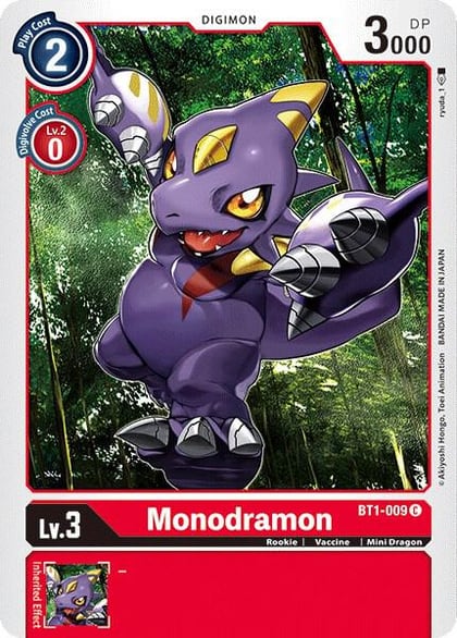 Monodramon, Release Special Booster 1.0 BT1-009 C