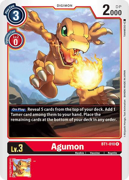 Agumon - BT1-010, Release Special Booster 1.0 BT1-010 R