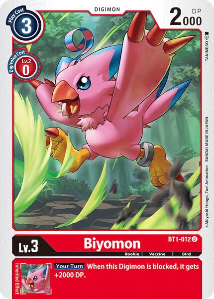 Biyomon - BT1-012, Release Special Booster 1.0 BT1-012 U