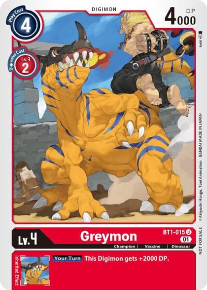 Greymon - BT1-015 (Tamer Party Vol. 3 Promo), Release Special Booster 1.0 BT1-015 U