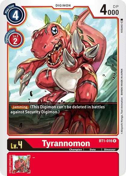 Tyrannomon, Release Special Booster 1.0 BT1-016 R