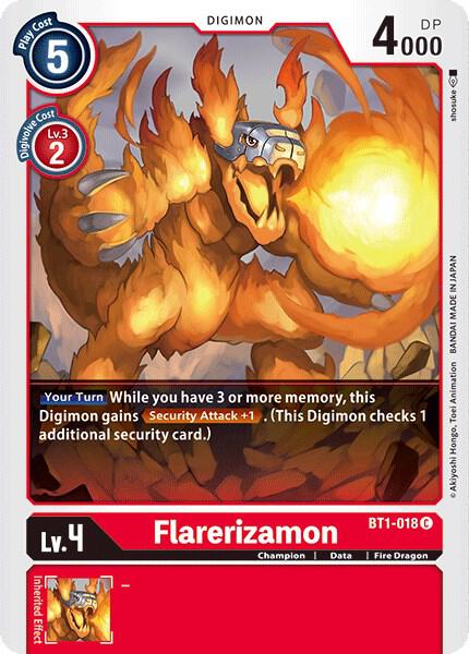Flarerizamon, Release Special Booster 1.0 BT1-018 C