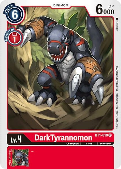DarkTyrannomon, Release Special Booster 1.0 BT1-019 C