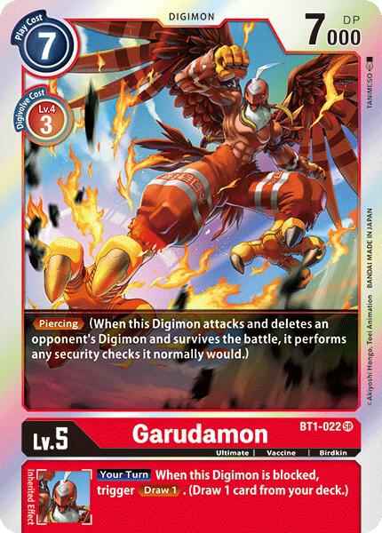 Garudamon - BT1-022, Release Special Booster 1.0 BT1-022 SR