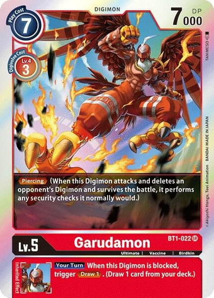 Garudamon - BT1-022, Release Special Booster 1.0 BT1-022 SR