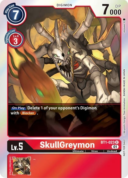 SkullGreymon (ST-11 Special Entry Pack), Release Special Booster 1.0 BT1-023 R