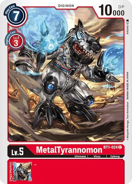 MetalTyrannomon, Release Special Booster 1.0 BT1-024 C