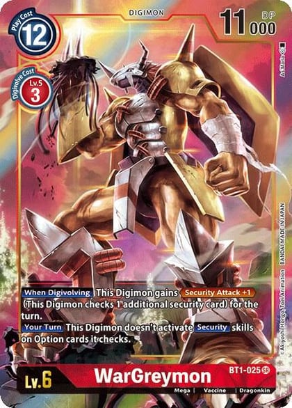 WarGreymon (Alternate Art), Release Special Booster 1.0 BT1-025 SR