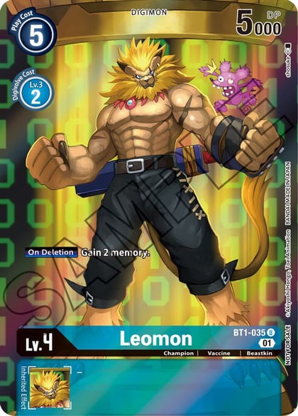 Leomon (Tamer's Card Set 1), Release Special Booster 1.0 BT1-035 U