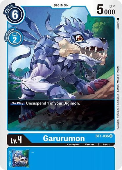 Garurumon - BT1-036, Release Special Booster 1.0 BT1-036 U