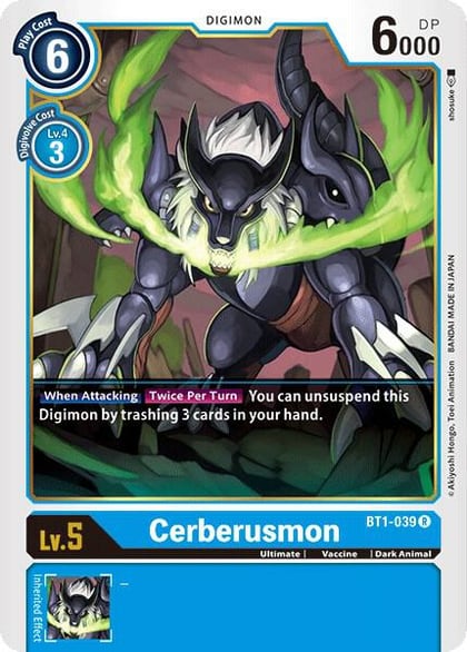 Cerberusmon, Release Special Booster 1.0 BT1-039 R