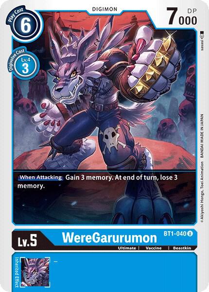 WereGarurumon - BT1-040, Release Special Booster 1.0 BT1-040 U