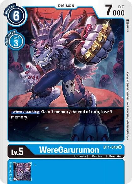WereGarurumon - BT1-040, Release Special Booster 1.0 BT1-040 U