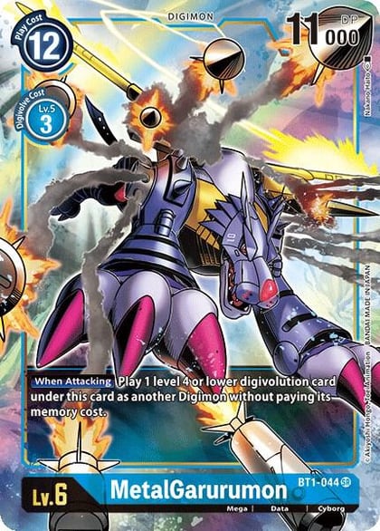 MetalGarurumon - BT1-044 (Alternate Art), Release Special Booster 1.0 BT1-044 SR