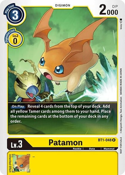Patamon (Official Tournament Pack Vol.3), Release Special Booster 1.0 BT1-048 R