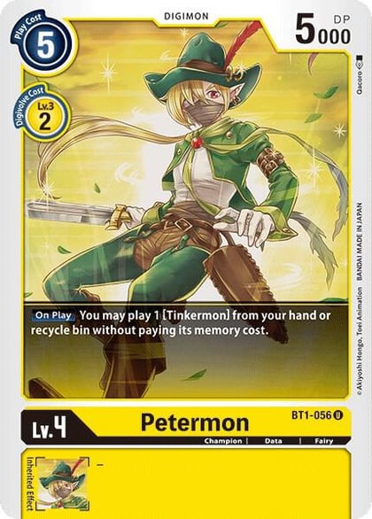 Petermon, Release Special Booster 1.0 BT1-056 U